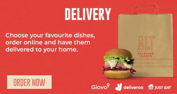 Delivery - Choose your favourite dishes, order online and have them delivered to your home. - Order now - Glovo - Deliveroo - Just Eat