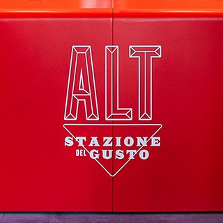 ALT Stazione del Gusto counter and logo